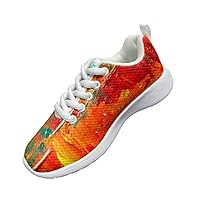 Children's Casual Shoes Fashion Art Oil Painting Design Shoes Round Head Flat Heel Loose Comfortable Casual Sports Shoes Leisure Indoor and Outdoor Sports