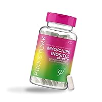 Pink Stork Myo/Chiro Inositol 40:1 Blend: Myo-Inositol & D-Chiro Inositol, Hormone Balance, Ovarian Support, Fertility Supplements for Women, Fertility Prenatal Vitamins, Women-Owned, 90 Capsules
