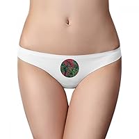 Pineapple Plant Leaf Red Sky Brief Women G-string Underwear T-back Breathable Cool Soft Panty