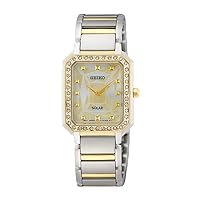 Seiko SUP452P1 Solar Quartz Shell Dial Mother of Pearl Dial Women's Wristwatch, Overseas Model, Bracelet Type