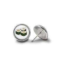 Sushi Earrings (Silver-Plated)