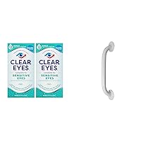 Sensitive Eye Drops, 2 Pack and Drive Medical White Powder-Coated Grab Bar