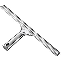 Unger Professional 12” Stainless Steel Window & Glass Cleaning Squeegee - Cleaning Supplies, Heavy Duty Squeegee for Window Cleaning, Streak Free Results