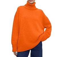 Women Turtle Neck Cashmere Sweater Knitted Basic Pullovers O Neck Loose Warm Jumper