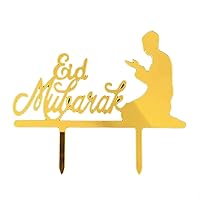 Chocolate Silicone Molds,Mini Cake Moulds,5pcs Glitter Eid Cupcake Toppers Festival Islamic Party(6#)