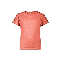 Pro Weight Youth 5.2 oz Retail Fit T-Shirt Coral Heather - Large