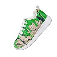 Children's Casual Shoes Cool Creative Tree Shadow Design Shoes Round Toe Flat Heel Loose Comfortable Casual Sports Shoes Indoor and Outdoor Sports