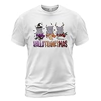 Hallothanksmas Hippopotamus Shirt, Happy Hallothanksmas Shirt, Thanksgiving Shirts For Women, Gnome Halloween Shirt Tshirt, Tank Top, V-Neck, Long Sleeve, Sweatshirt, Hoodie Multicolor
