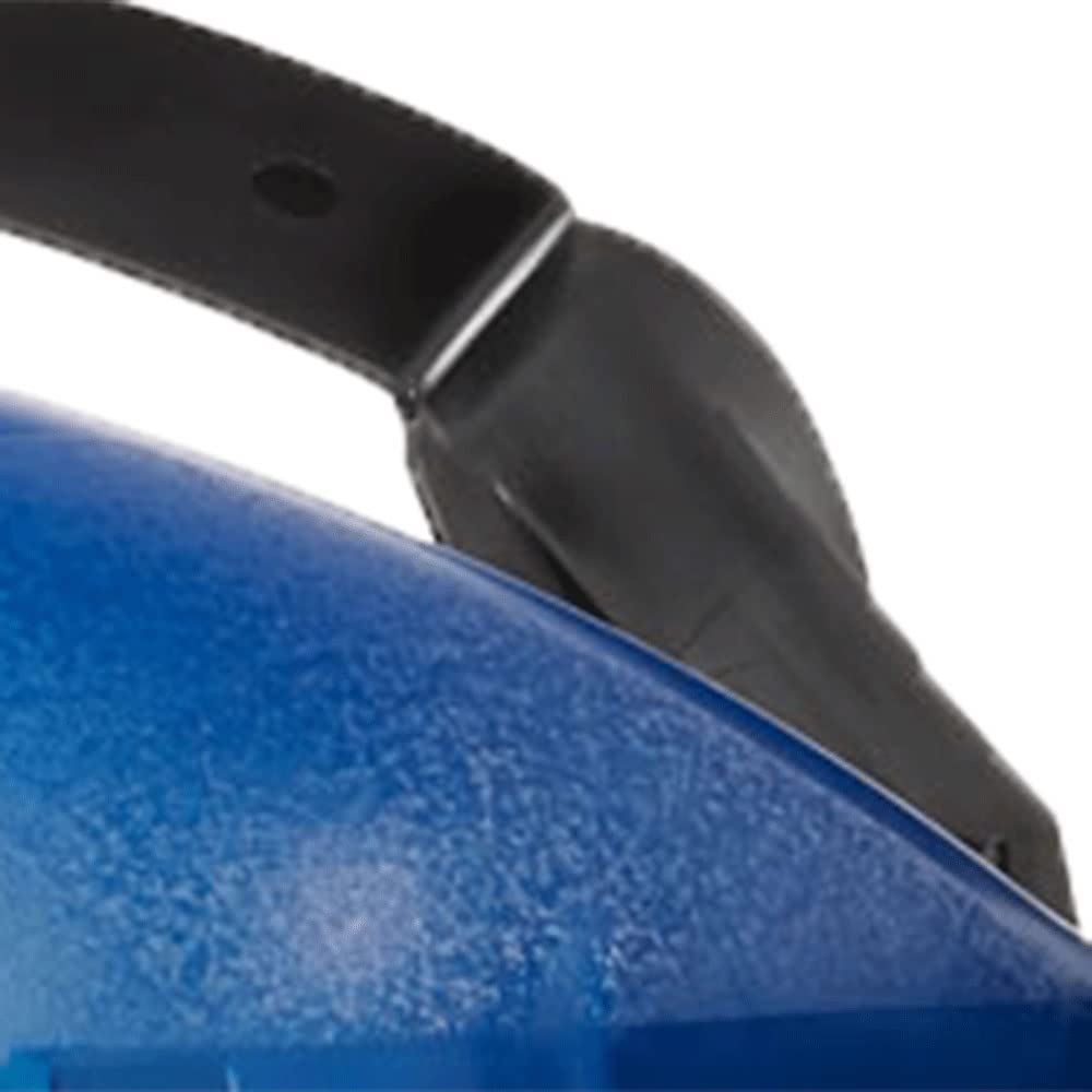 Sellstrom Single Crown Safety Face Shield with Ratchet Headgear, Clear Tint, Uncoated, Blue, 8