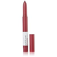 Maybelline Super Stay Ink Crayon Lipstick Makeup, Precision Tip Matte Lip Crayon with Built-in Sharpener, Longwear Up To 8Hrs, Accept A Dare, Wine Pink, 1 Count