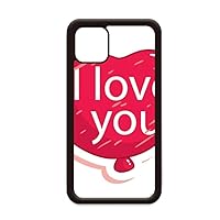 Valentine's Day Pink I Love You Balloon for iPhone 12 Pro Max Cover for Apple Mini Mobile Case Shell