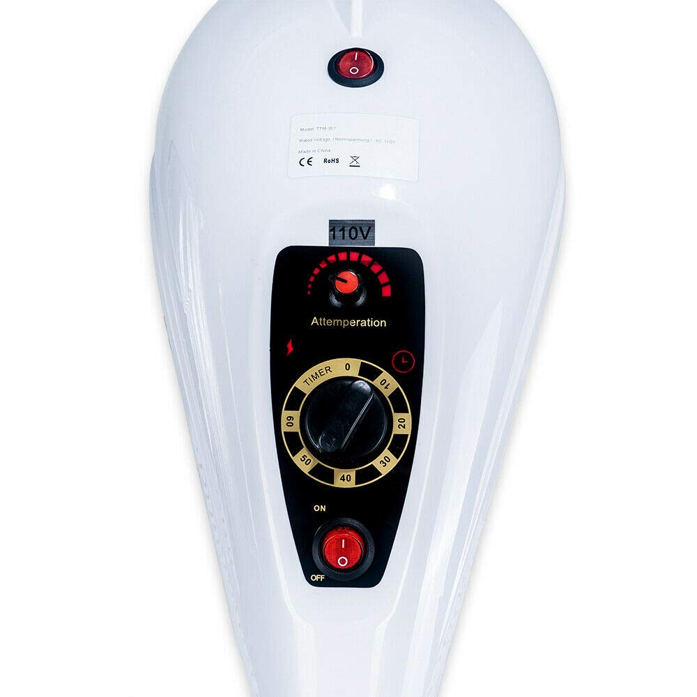 AceFox Stand Hair Dryer, Orbiting Rotating Hair Processor, Perm Styling for Salon & SPA, White