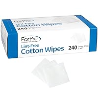 ForPro Professional Collection Lint-Free Cotton Wipes, 100% Pure Cotton Gauze, 2