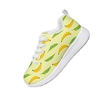 Children Casual Shoes Boys and Girls Fun Banana Design Shoes Mesh Fabric Breathable Comfortable Casual Sports Shoes