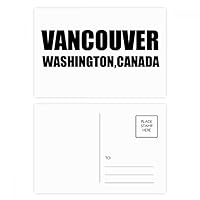 Vancouver Washington Canada City Country Postcard Set Birthday Mailing Thanks Greeting Card
