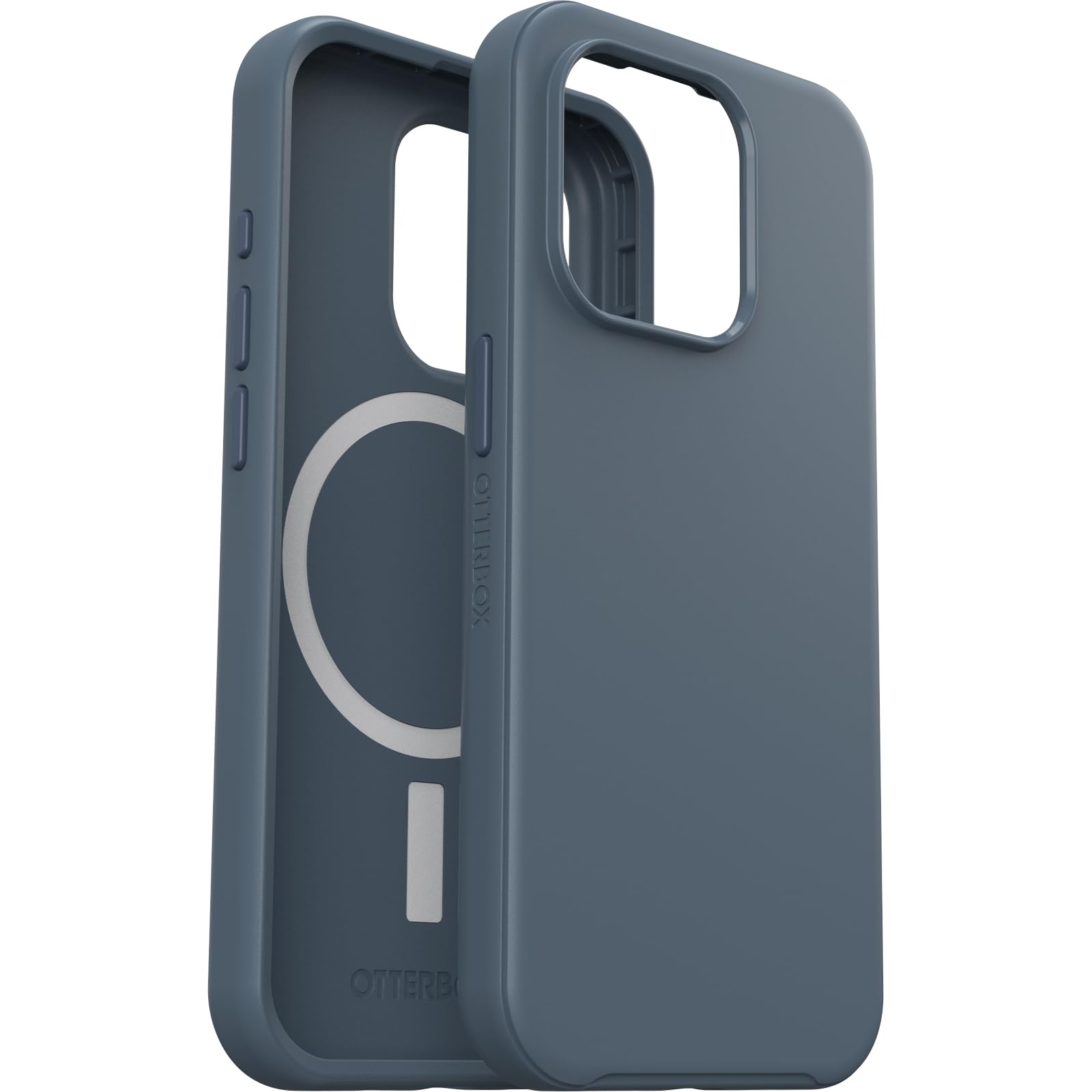 OtterBox iPhone 15 Pro (Only) Symmetry Series Case - BLUETIFUL (Blue), snaps to MagSafe, ultra-sleek, raised edges protect camera & screen