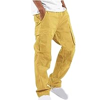 Men's Casual Cargo Pants Cotton Fashion Hiking Outdoor Pants Workout Athletic Joggers for Men Sweatpants Army Pants