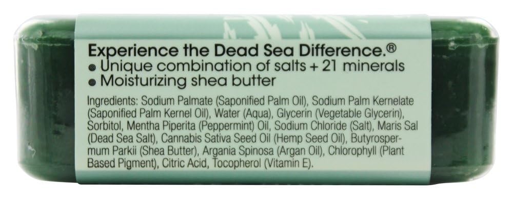 One With Nature Peppermint Dead Sea Mineral Soap, 7 Ounce Bar