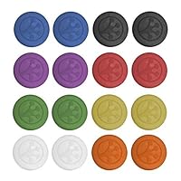 Grip-iT Analog Stick Covers, Set of 16 (Blue, Black, Red, Green, Purple, Yellow, Orange, & Clear)