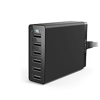 USB Charger, Anker 30W 6-Port USB Charger PowerPort 6 Lite for iPhone Xs/Xs Max/XR/X/8/7/Plus, iPad Air 2/Pro/Mini 3, Galaxy S9/S8/Edge/Plus, Note 8/7, LG G5 and More