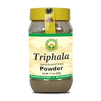 BASIC AYURVEDA Triphala Powder | 7.05 Oz (200g) | Mix of Amalaki Haritaki & Bibhitaki Fruit | Natural Antioxidant Vitamin C | Supports Digestive Health
