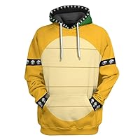 Game Fashion Graphic Hoodies Funny Cartoon Hooded Sweatshirt Anime Cosplay Costume for Men Women Yellow