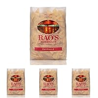 Rao's Homemade Farfalle Pasta, 16oz, Traditionally Crafted, Premium Quality, From Durum Semolina Flour, Imported from Italy, 1 Pound (Pack of 4)