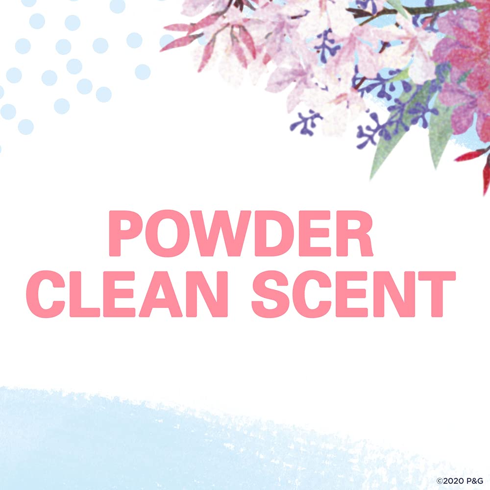Secret Antiperspirant and Deodorant Women, Powder Clean Invisible Solid 2.6 oz (Pack of 6)
