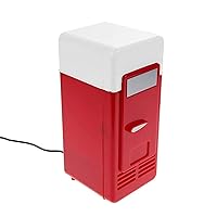 Canned Beverage Cooler, Mini Fridge USB Hot and Cold Fridge, Portable Mini Compact Refrigerator