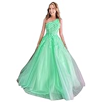 One Shoulder Prom Dresses for Women Girls Teens Party Cocktail A line Floral Flowers See Through Waist