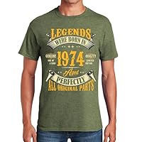 50th Birthday Shirt for Men, Legends were Born in 1974, Vintage 50 Years Old Tee T-Shirt