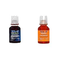Night Time and Day Time Cold, Flu and Cough Relief Bundle, Temporarily Relieves Symptoms, Includes (2) 6 FL Oz Bottles