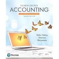 Horngren's Accounting, The Financial Chapters Plus MyLab Accounting with Pearson eText -- Access Card Package (Prentice-Hall Adult Education)