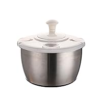 Stainless Steel Salad Spinner Efficientlys Wash And Spin Dry Vegetables Fruit Dryer Drainer Vegetable Dehydrator Home Vegetable Fruit Dryer Drainer Kitchen Tool