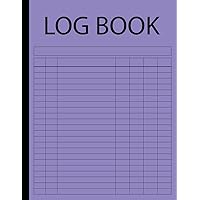 Log Book: Large Multipurpose 7 Column Tracker. Blank Headings to complete. Use to record Vehicle Mileage, Accounts, Inventory, Payments, Activities, Expenses and More (Lavender)