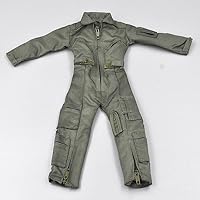 1/6th Male Soldier Clothes Pilot Combat Uniform Jumpsuit Model for 12'' Figure (A)