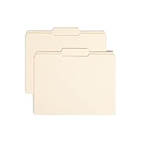 File Folder, Reinforced 1/3-Cut Tab, Center Position, Letter Size, Manila, 100 per Box (10336)