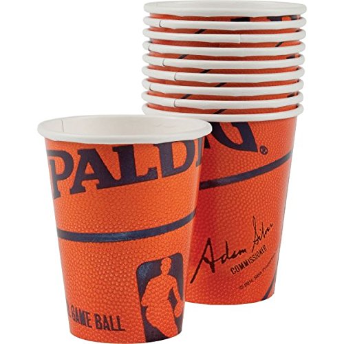 Spalding Basketball Party Cups - 9 Oz. Pack of 18