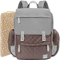 Baby Diaper Bag Backpack with Waterproof Changing Pad Ideal for Mom and Dad,Large Multifunctional Nappy Changing and Travel Bag For Boys and Girls with Stroller Connector and Laptop/Tablet Pockets