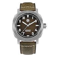 San Martin Mens Automatic Watches 40MM Pilot Sport Mechanical Wristwatch Military Sapphire 10ATM BGW-9 Luminous YN55