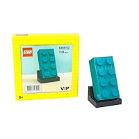 Lego VIP: 2×4 Teal Buildable Brick - 110 Piece Building Set - Lego, 6346101, Ages 6+