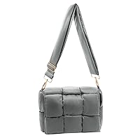 NAARIIAN Puffer shoulder bag Nylon padded woven handbag designer crossbody dupes women down purse