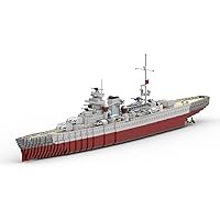 Toys for 6-14 Year Old Boys Military Battleship Building Toy Battleship Game 27.5 in Super Large Size 910 Pieces Battleship Toy.Battleship Building Blocks. 