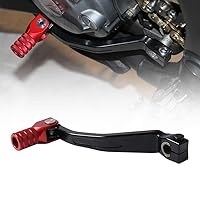 Aluminum Motorcycle Folding Rear Gear Shift Lever Pedal Foot Change Shifter Rod for Honda CRF300L CRF300 Rally CRF 300 L 2021 (Red)