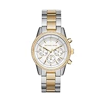 Michael Kors Women's Watch RITZ, 37 mm case size, Quartz Chronograph movement, Stainless Steel strap