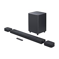 JBL Bar 1000: 7.1.4-Channel soundbar with Detachable Surround Speakers, MultiBeam™, Dolby Atmos®, and DTS:X®, Black (Renewed)
