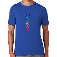 Men's Moisture-Wicking 7 Colored Chakras Yoga Tee Shirt