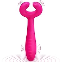 G-spot Rabbit Vibrator Sex Toys - Adorime 3 in 1 Triple Motor Vibrating Dildo with 7 Vibration Modes, Rechargeable Clitoris Nipple Penis Massager Stimulator Adult Sex Toy for Women Couple Solo Play