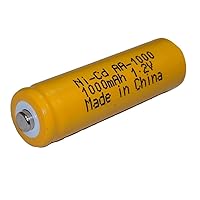 KR-800AAE-AA1.2V Replacement 1.2V 1000mAh Nickel Cadmium Battery Brand Equivalent (Rechargeable)