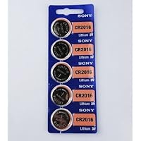 5Pcs SONY CR2016 Coin Cell 3V Lithium Watch Battery Made in Indonesia